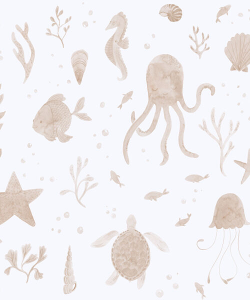 Papel Pintado Infantil  - DELLA FONDO MARINO - Nude