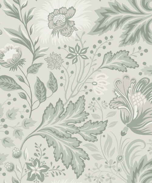 Papel Pintado Infantil  - AVA FLORES - Pistacho