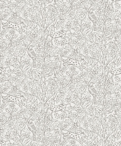 Papel Pintado Infantil  - EDEN HOJITAS Y ANIMALES - Piedra