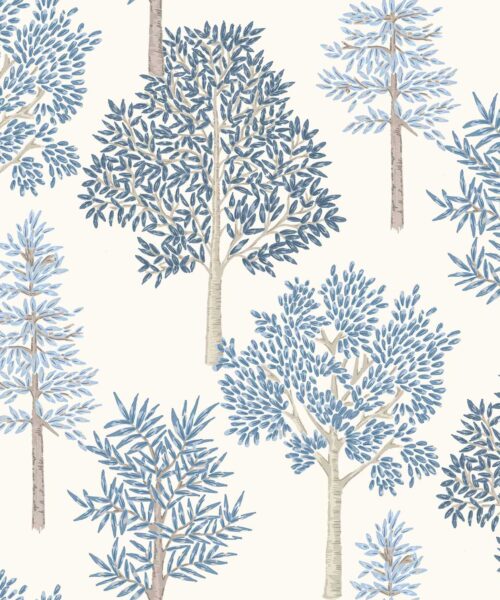 Papel Pintado Naturaleza - ARBOLEDA - Azul