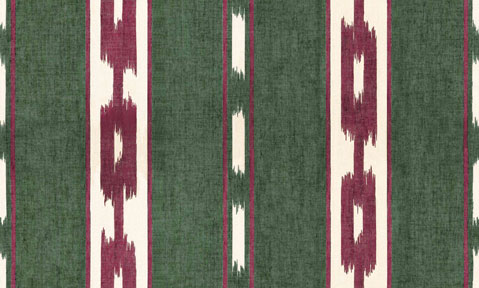 Papel Pintado Étnico - KENTE IKAT - Verde