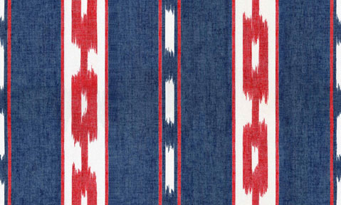 Papel Pintado Étnico - KENTE IKAT - Azul