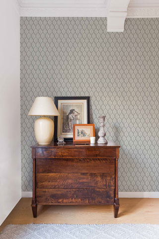 Papel Pintado Étnico - KASURI IKAT - Gris