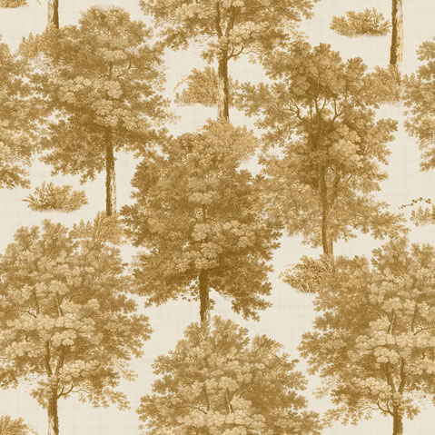 Papel Pintado Naturaleza- Árboles- Mostaza