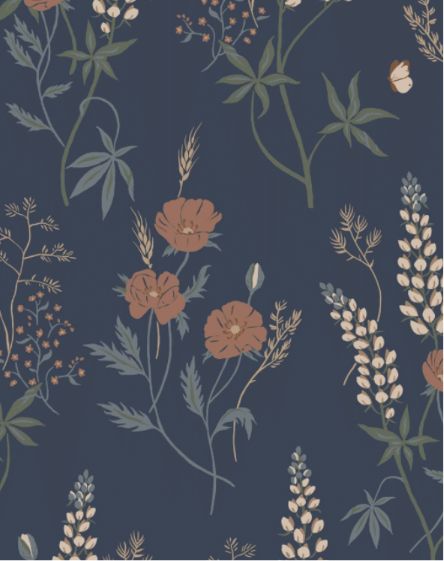 papel pintado flores