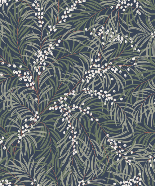 Papel Pintado Naturaleza- Idu- Azul Intenso